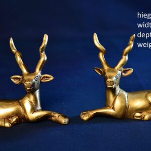 Brass Deer Sitting 4 Inch