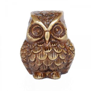 3 Inch Antique Brass Owl Showpiece