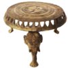 Handicrafted Chowki Of Elephant Design Made By Brass