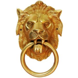 Door Knocker- Unique Door Décor Yellow Finish