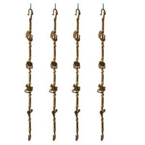 Hand Made Brass Metal Zula Chain Zula Kada Swing Chain Set,Fancy Jhula Chain