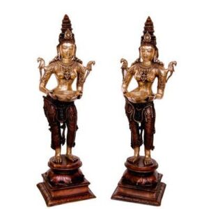 Brass Deep Laxmi Welcome Lady  30 Inch