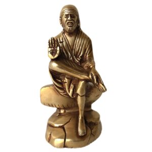 Brass Sai Baba 6.8 Inch