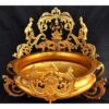 Goddess Lakshmi Brass Metal Hand Carved Urli