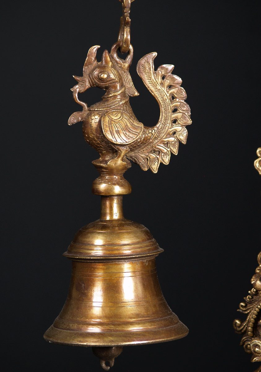 12-peacock-bells-hindu (1) 12 x 6 & 33 inch chain 4 kg