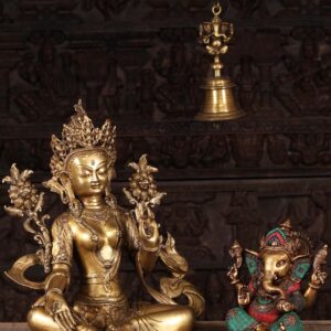 2-Gold-Brass-Tara-Statue