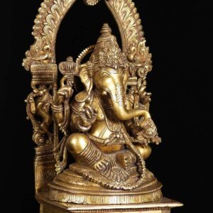 2-gold-ganesh-arch-statue