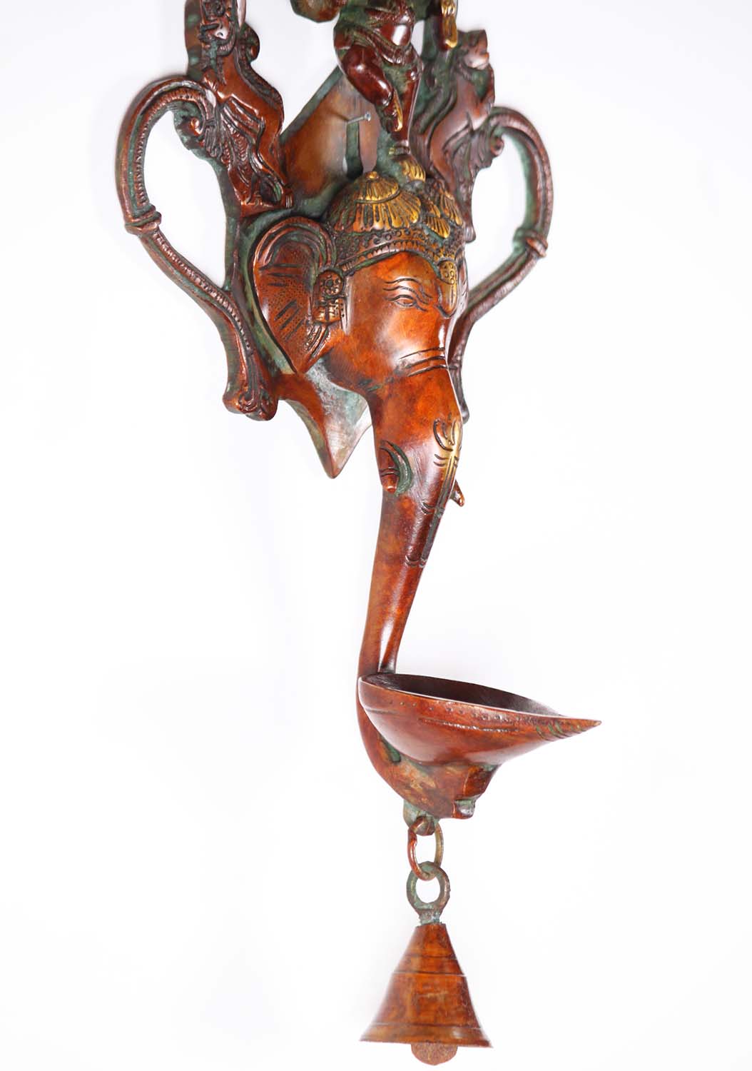 4-Brass-Ganesh-&-Elephant-Oil-Lamp