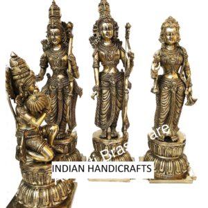 Brass Ram Darbar 24 Inch Big Statue
